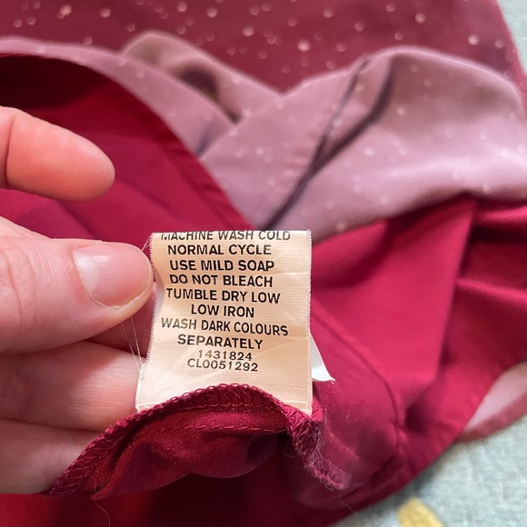 eshakti Sash Tie Purple/pink Ombre Star Print Georgette Skirt w/ pockets - Picture 6 of 7